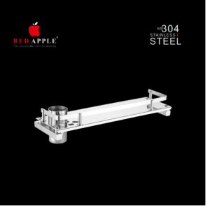 SHELF Series S S Shelf With Toothbrush Tumbler (SS 304 Range) by Red Apple