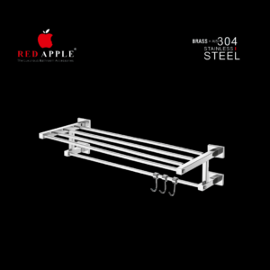 VOLGA SERIES Towel Rack with Rod 24'' by Red Apple®( SS 304 Range )