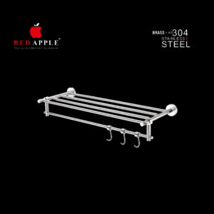 HUDSON SERIES Towel Rack with Rod 24'' by Red Apple®( SS 304 Range )
