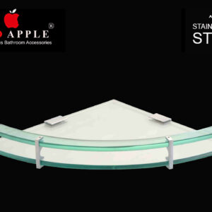 Glass Corner Bend Patti Gold Series Brass by Red Apple®