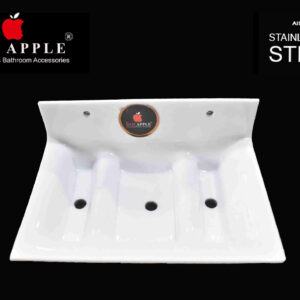Acrylic Series Soap Dish B&W-02 ( Square) by Red Apple®