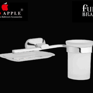 MEKONG SERIES SOAP DISH & TOOTHBRUSH TUMBLER by Red Apple®( FULLY BRASS )