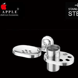 OCEAN SERIES SOAP DISH & TOOTHBRUSH TUMBLER  by Red Apple®( SS 304 Range )