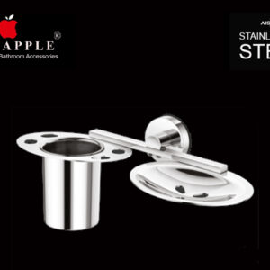 HUDSON SERIES SOAP DISH & TOOTHBRUSH TUMBLER by Red Apple®( SS 304 Range )