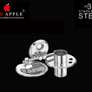 NILE SERIES SOAP DISH & TOOTHBRUSH TUMBLER by Red Apple®( SS 304 Range )