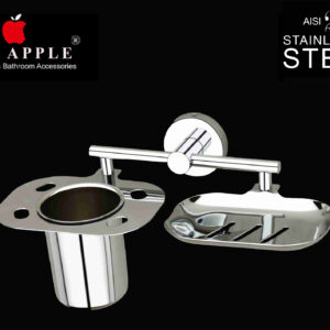 KOMATI SERIES SOAP DISH & TOOTHBRUSH TUMBLER by Red Apple®( SS 202 Range )