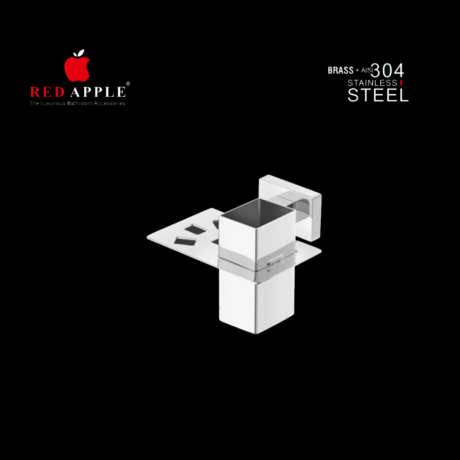 VOLGA SERIES TOOTHBRUSH TUMBLER  by Red Apple®( SS 304 Range )