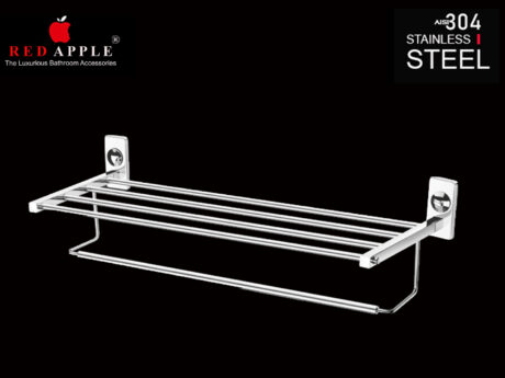 TIGRIS SERIES TOWEL RACK WITH ROD 24" by Red Apple®( SS 304 Range )