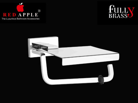 DANUBE SERIES PAPER HOLDER WITH MOBILE STAND by Red Apple®( FULLY BRASS )
