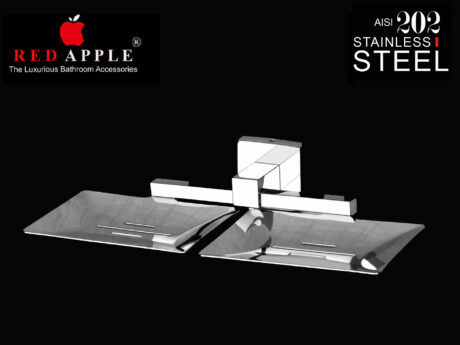 Acrylic Clear Series Double Soap Dish Clear-03 by Red Apple®