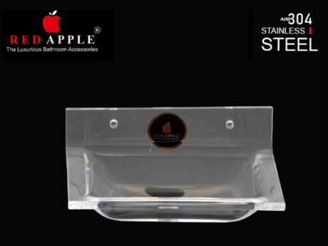 Acrylic Clear Series Soap Dish Clear-01 ( Square) by Red Apple®