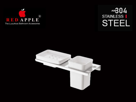 RHINE SERIES SOAP DISH & TOOTHBRUSH TUMBLER by Red Apple®( SS 304 Range )