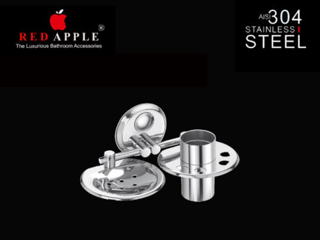 NILE SERIES SOAP DISH & TOOTHBRUSH TUMBLER by Red Apple®( SS 304 Range )