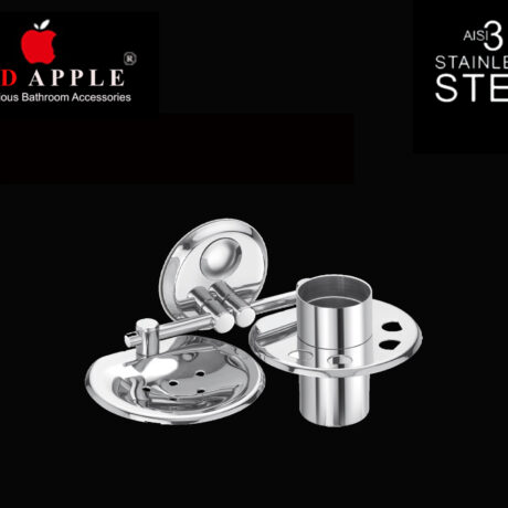 NILE SERIES SOAP DISH & TOOTHBRUSH TUMBLER by Red Apple®( SS 304 Range )