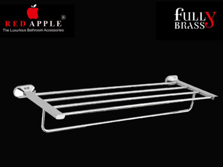 MEKONG SERIES TOWEL RACK WITH ROD 24" by Red Apple®( FULLY BRASS )