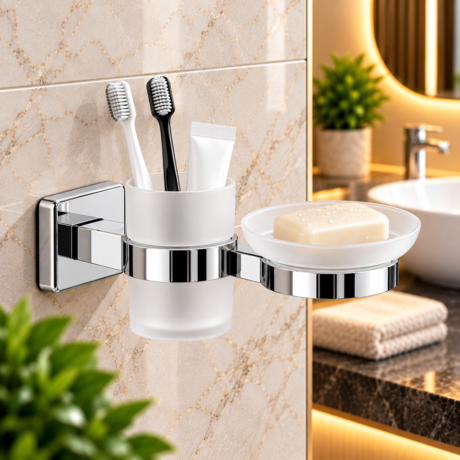 Soap Dish & Toothbrush Tumbler
