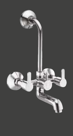 2-in-1 Wall Mixer With Bend