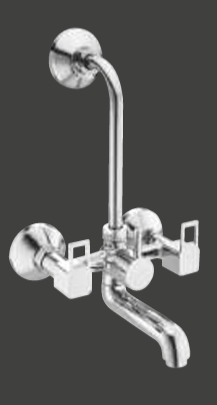 2-in-1 Wall Mixer With Bend