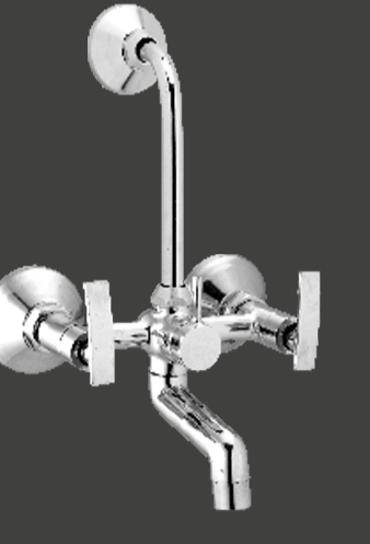 2-in-1 Wall Mixer With Bend
