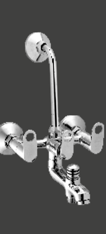3-in-1 Wall Mixer With Bend